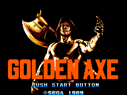 Golden Axe (USA, Europe) Title Screen